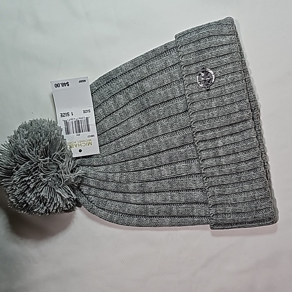 Michael Kors Accessories - Michael Kors Cable Knit Pom Beanie Hat